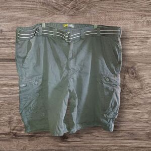 Lee Black Cargo Shorts with Belt